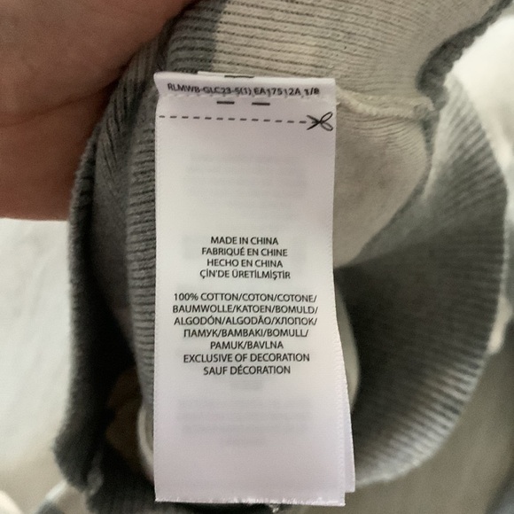 Polo Ralph Lauren stripped sweater gray cream size 6‎ - Picture 4 of 5